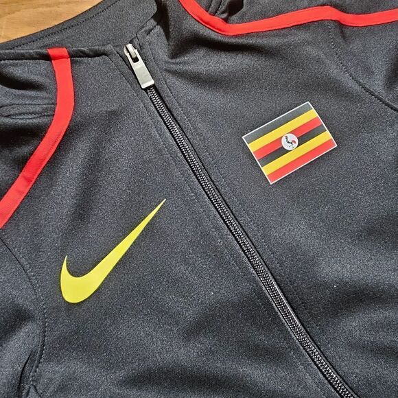 Nike Pro Elite Uganda Track Jacket Size M Olympc Team Black Red Gold 882281-010 - Picture 3 of 11
